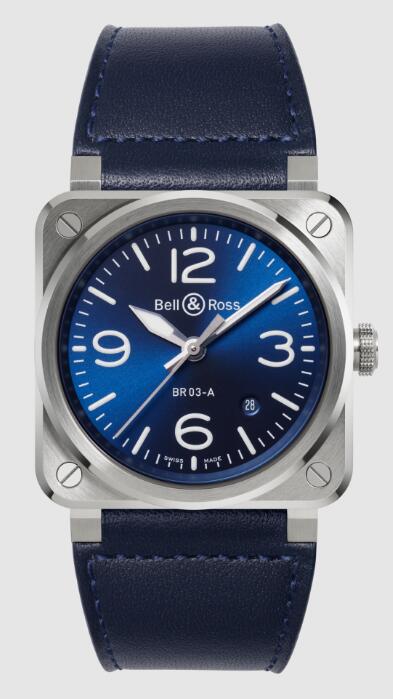 Bell & Ross NEW BR 03 BLUE STEEL BR03A-BLU-ST/SCA Replica Watch